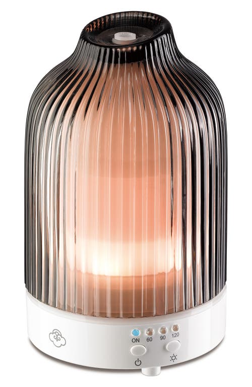 Serene House Fountain Glass Ultrasonic Aroma Diffuser In Gray