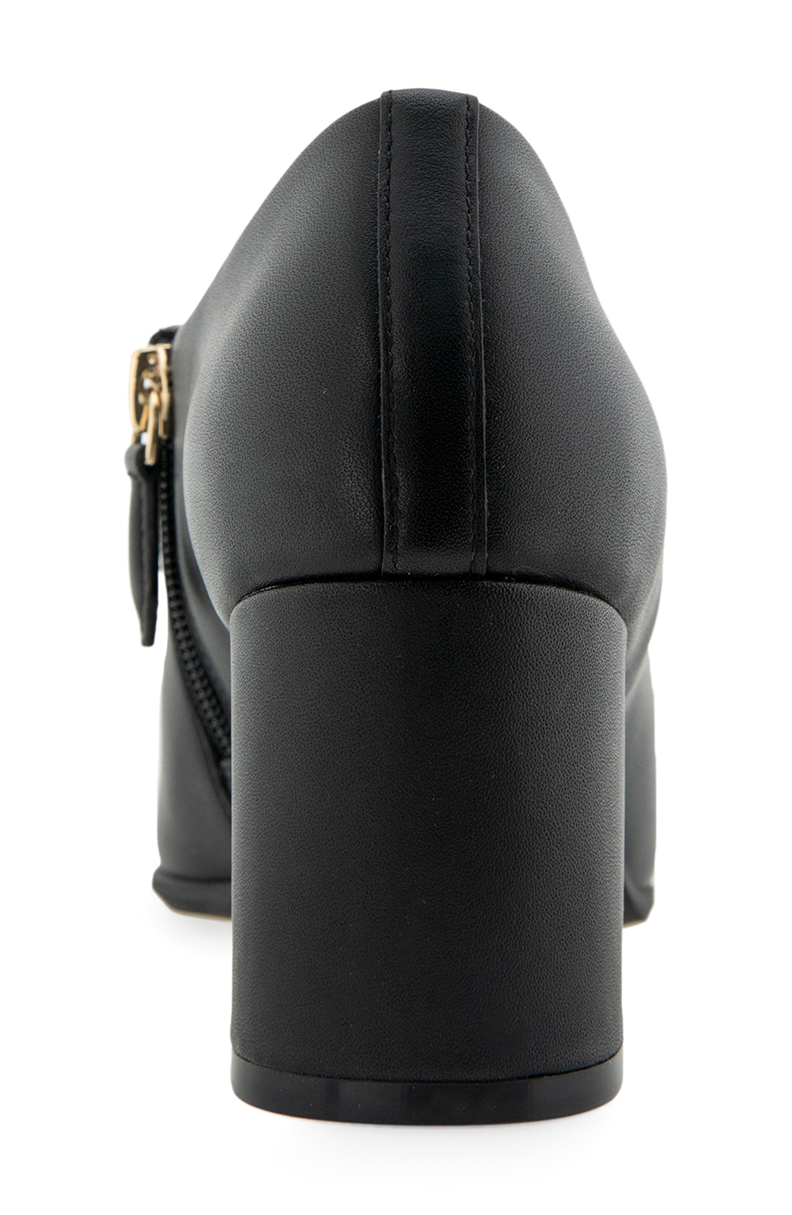 Aerosoles Melina Block Heel Bootie, Alternate, color, Black Leather