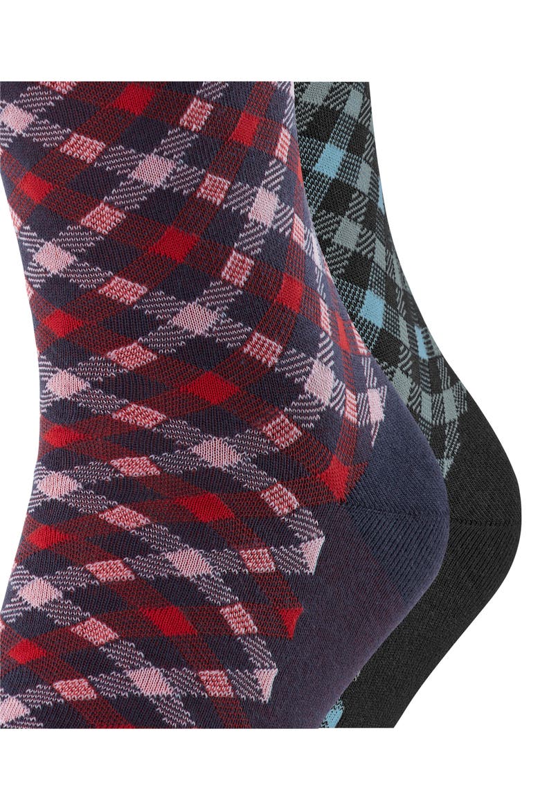Smart Check 2-Pack Dress Socks, Alternate, color, Assortment 10
