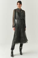 Exquise Vada Pleated Midi Skirt