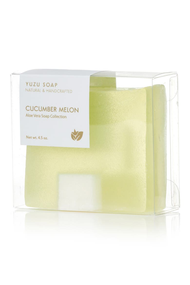 Aloe Vera Soap Bar, Main, color, CUCUMBER MELON