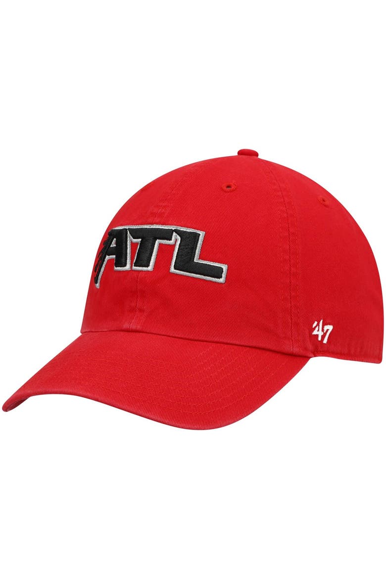 Men's '47 Red Atlanta Falcons Clean Up Alternate Adjustable Hat, Main, color, Red