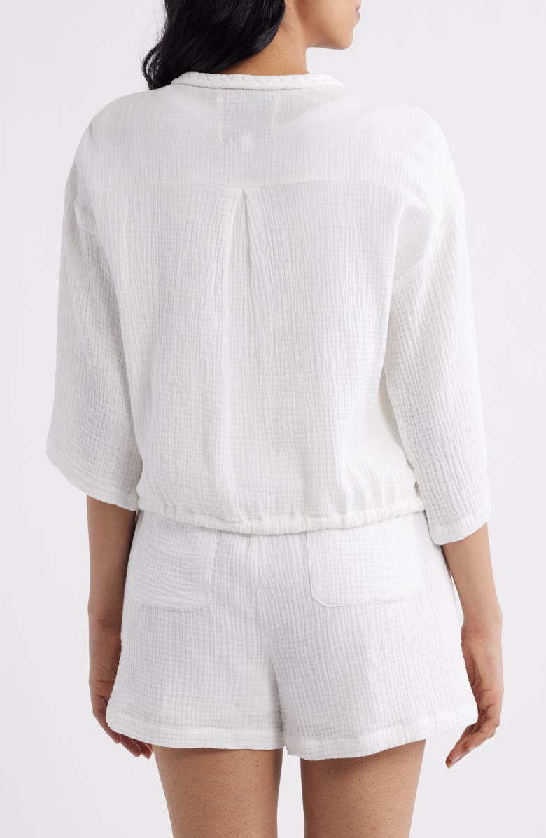 CITY BLUES Zip Front Jacket, Alternate, color, White