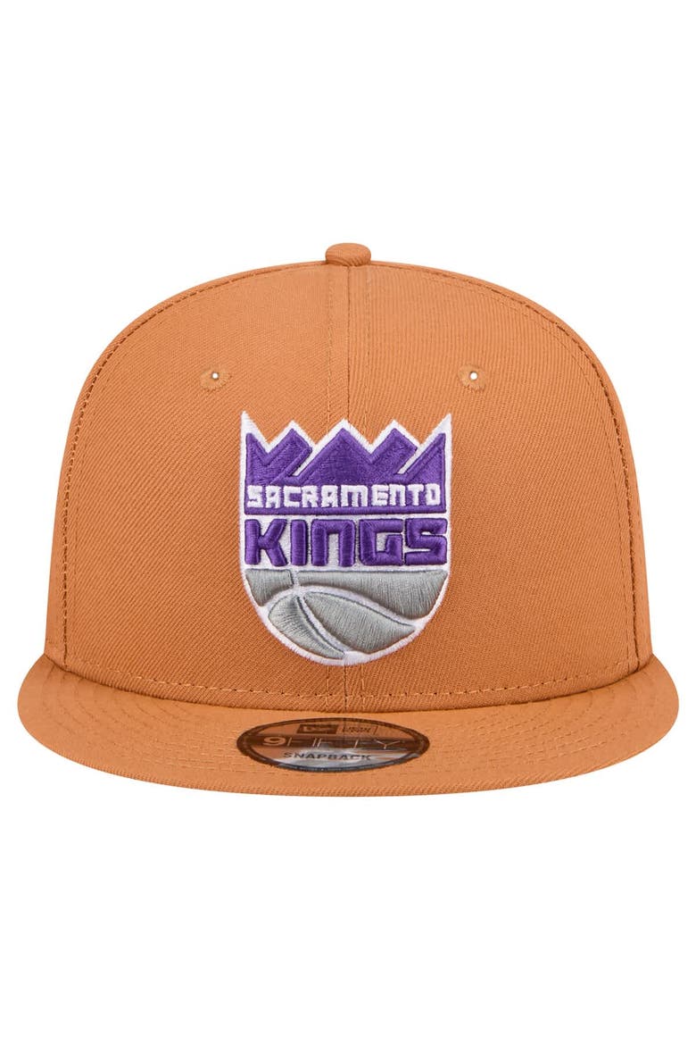 Men's New Era Tan Sacramento Kings Color Pack 9FIFTY Snapback Hat, Alternate, color, Tan