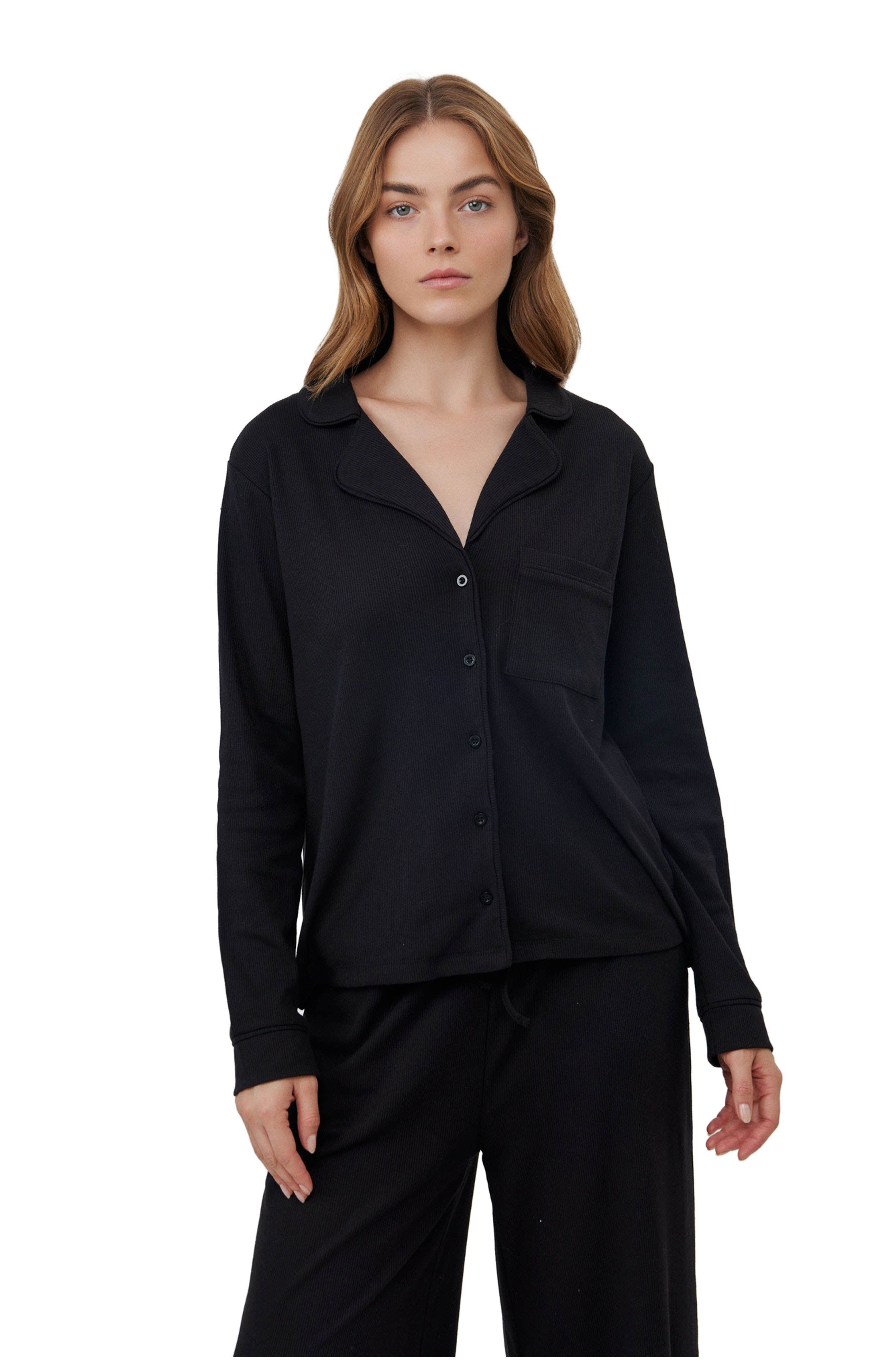 Sandy Days Button Up Loungewear Top