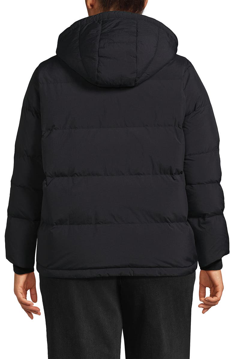 Lands' End Wide Channel 600 Down Puffer Jacket, Alternate, color, Black