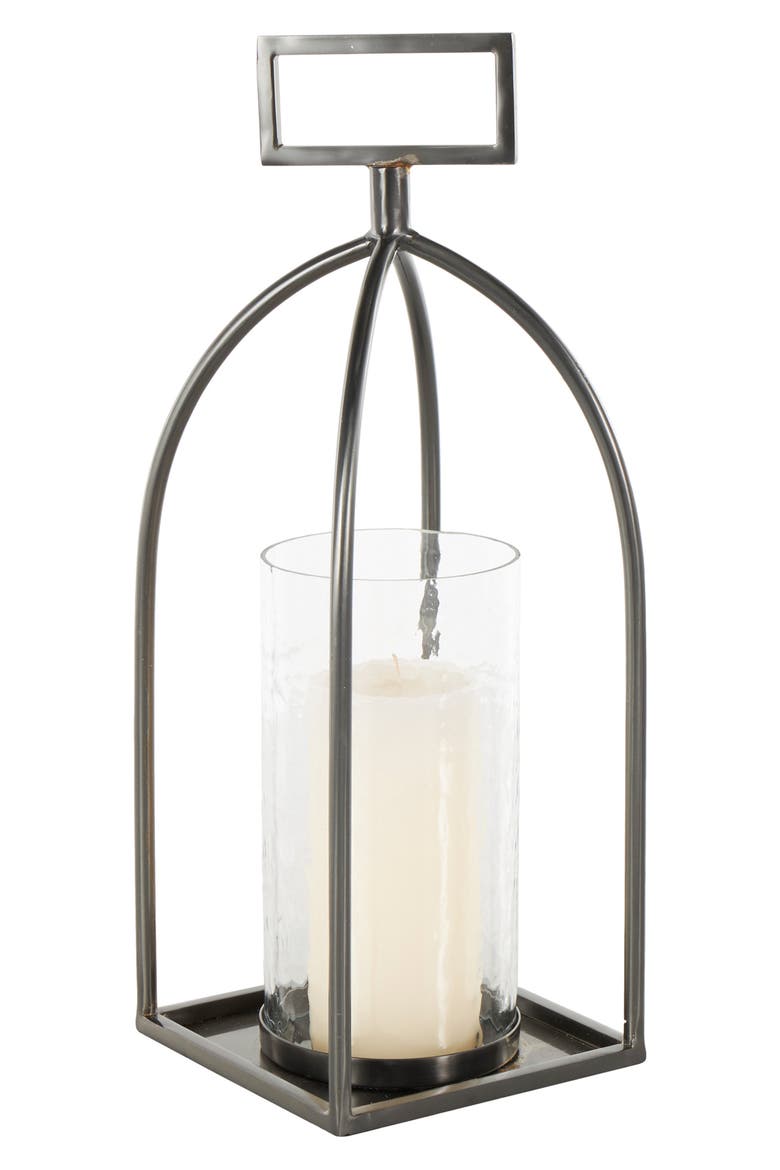 Metal Candle Lantern, Alternate, color, SILVER