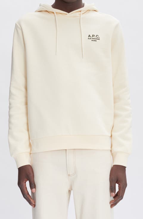 パーカー・フーディ A.P.C. Men Hoodies COHBNM27908 TBI Beige A.P.C. STANDARD Cotton Hoodie - Shop Online at BEIGE | BROWN