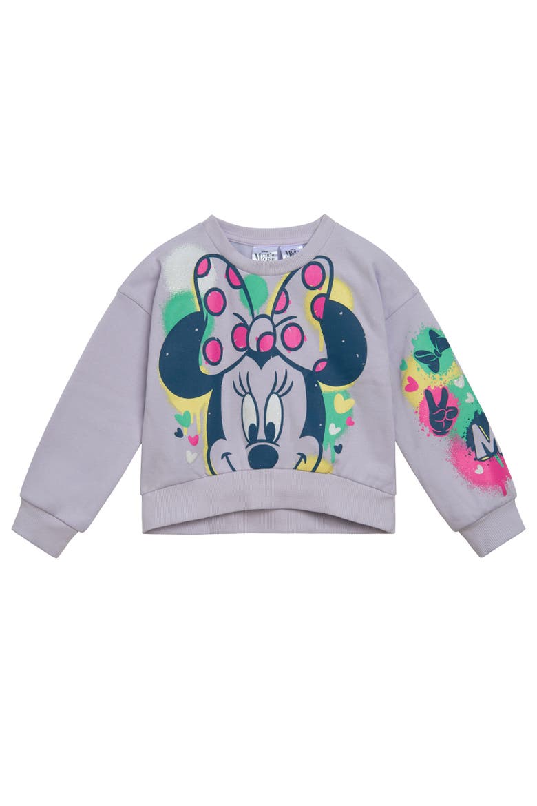 Sweatshirt & Leggings Set, Alternate, color, Minnie Mouse Purple