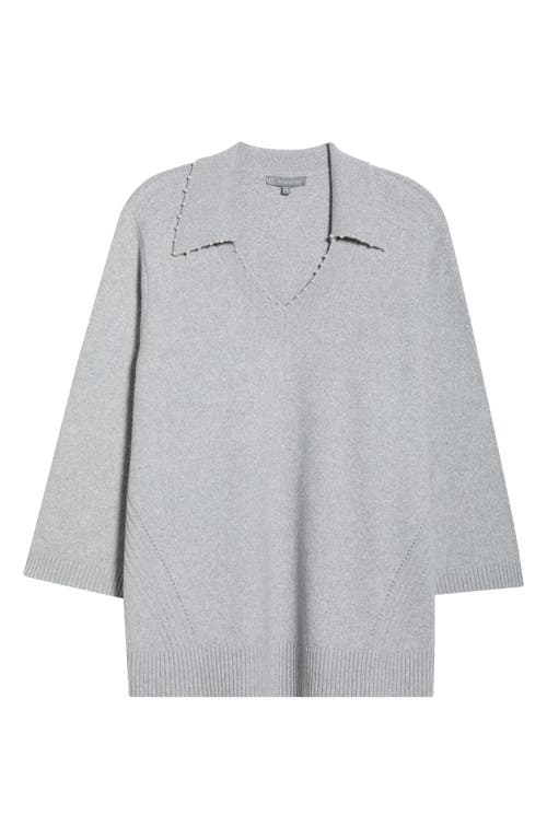 Wit & Wisdom Collar Sweater In Gray