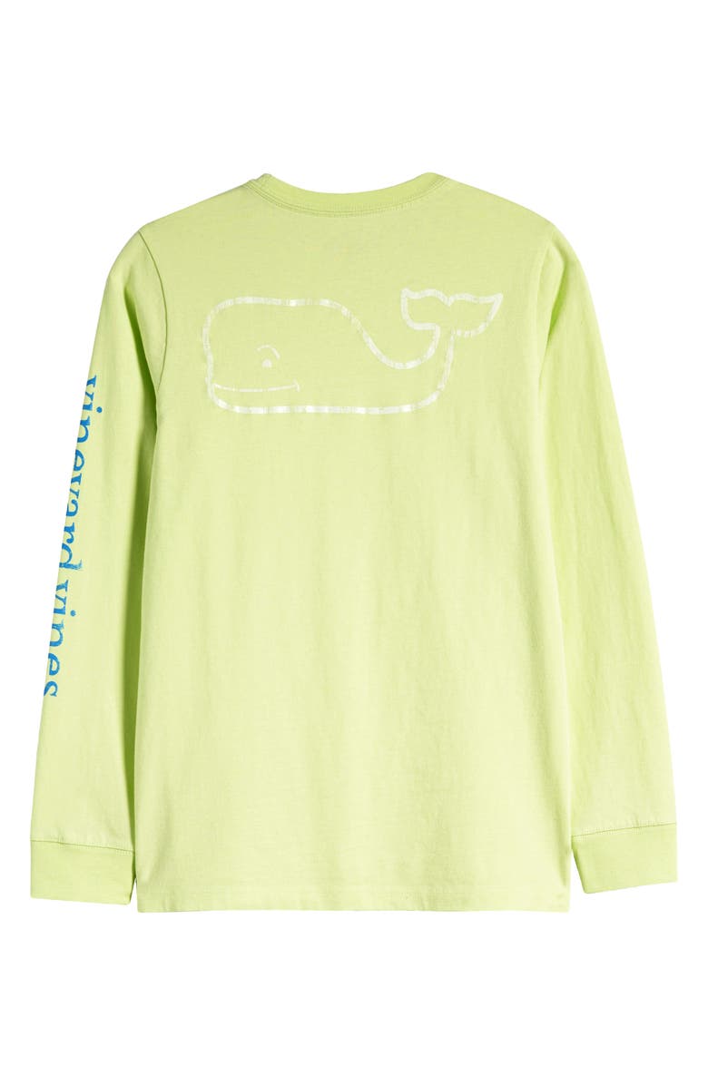 vineyard vines Kids' Glow in the Dark Whale Long Sleeve Graphic T-Shirt, Alternate, color, 