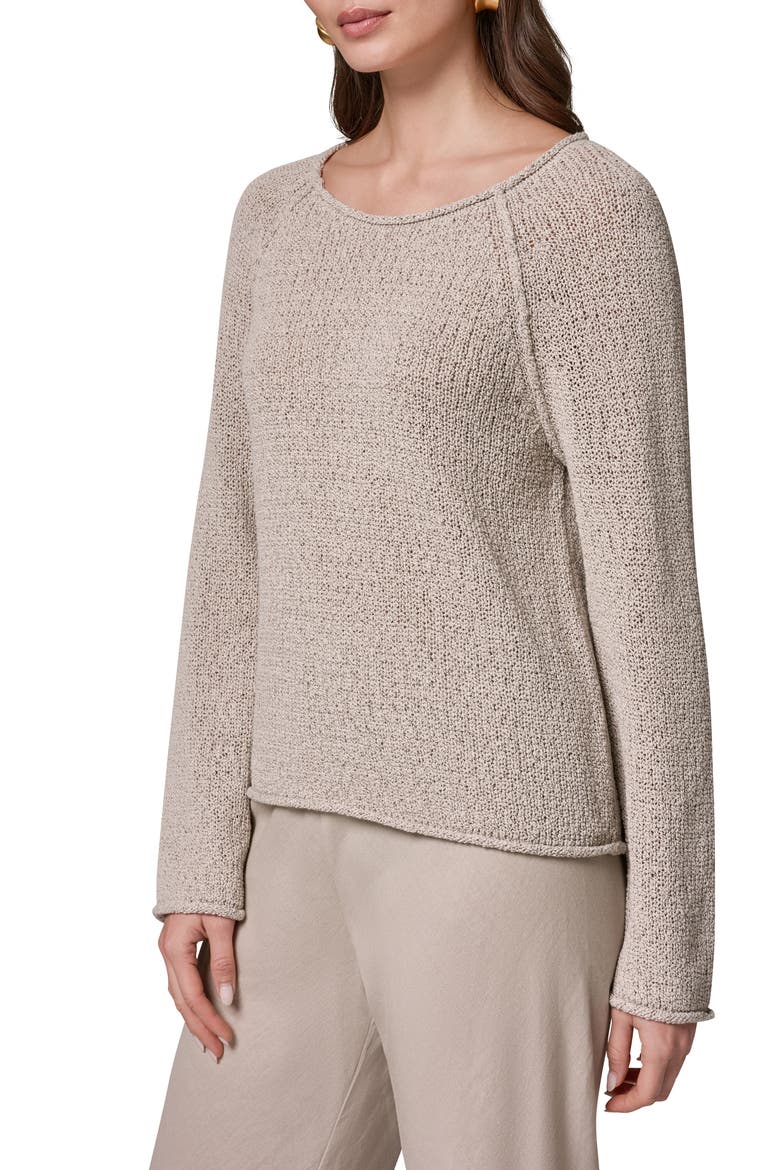 Easy Boat Neck Sweater, Alternate, color, SANDSTONE MULTI