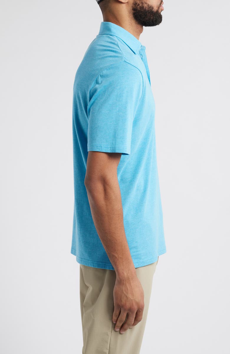 johnnie-O Heathered Original 2.0 Pocket Polo, Alternate, color, Maya