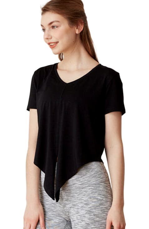 Knot your Race V Neck Short Sleeve Top