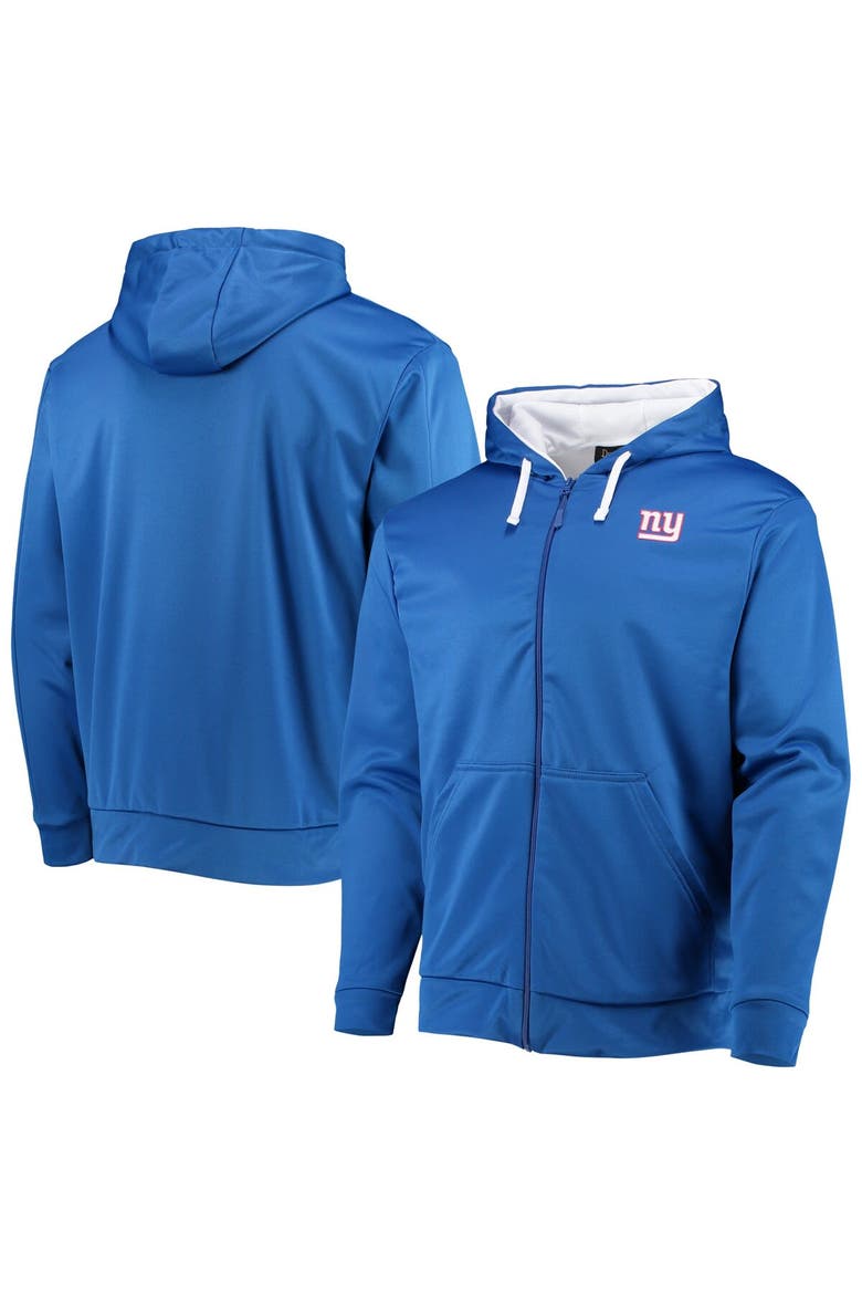 Men's Dunbrooke Royal/White New York Giants Apprentice Full-Zip Hoodie, Main, color, Royal