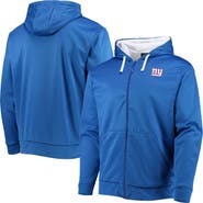 DUNBROOKE Men's Dunbrooke Royal/White New York Giants Apprentice Full-Zip Hoodie