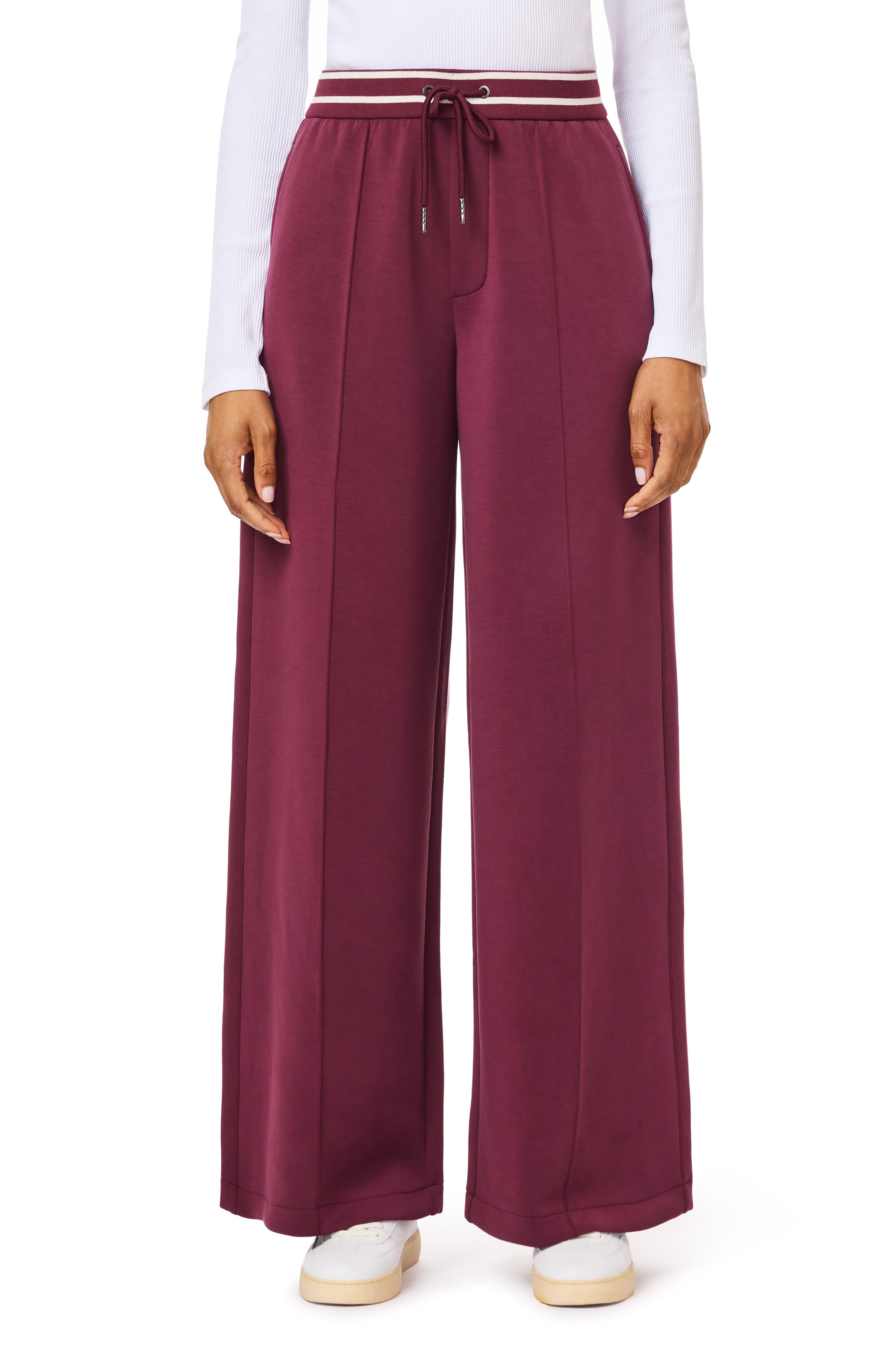 Wide Leg Pintuck Pants