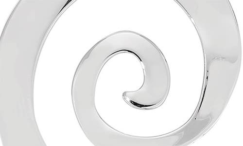 Ettika Aura Swirl Pendant Necklace In Silver