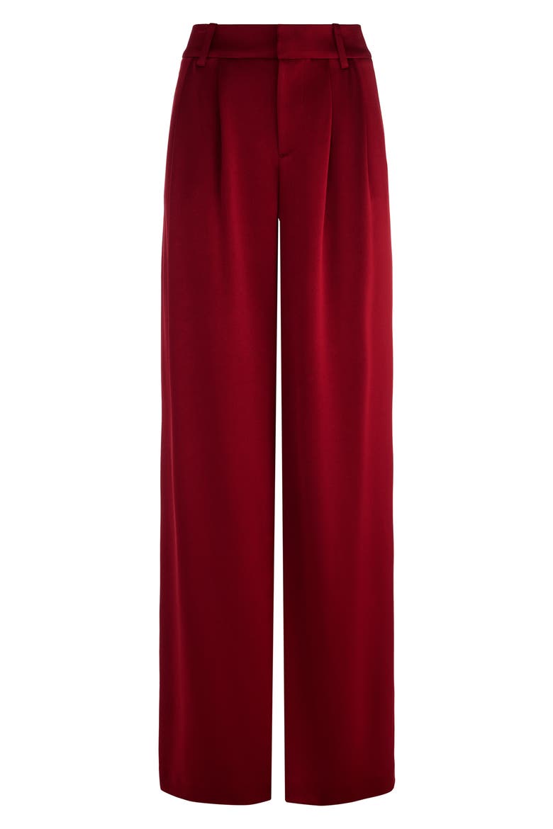 Kennedy Double Pleat Pants, Alternate, color, OXBLOOD