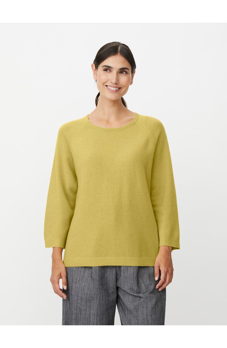 Masai Copenhagen Fabizia Round Neck Knitted Blouse, Main, color, Muted Lime