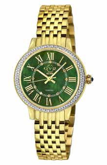 GV2 Astor III Diamond Swiss Bracelet Watch, 34mm - 0.06 ctw