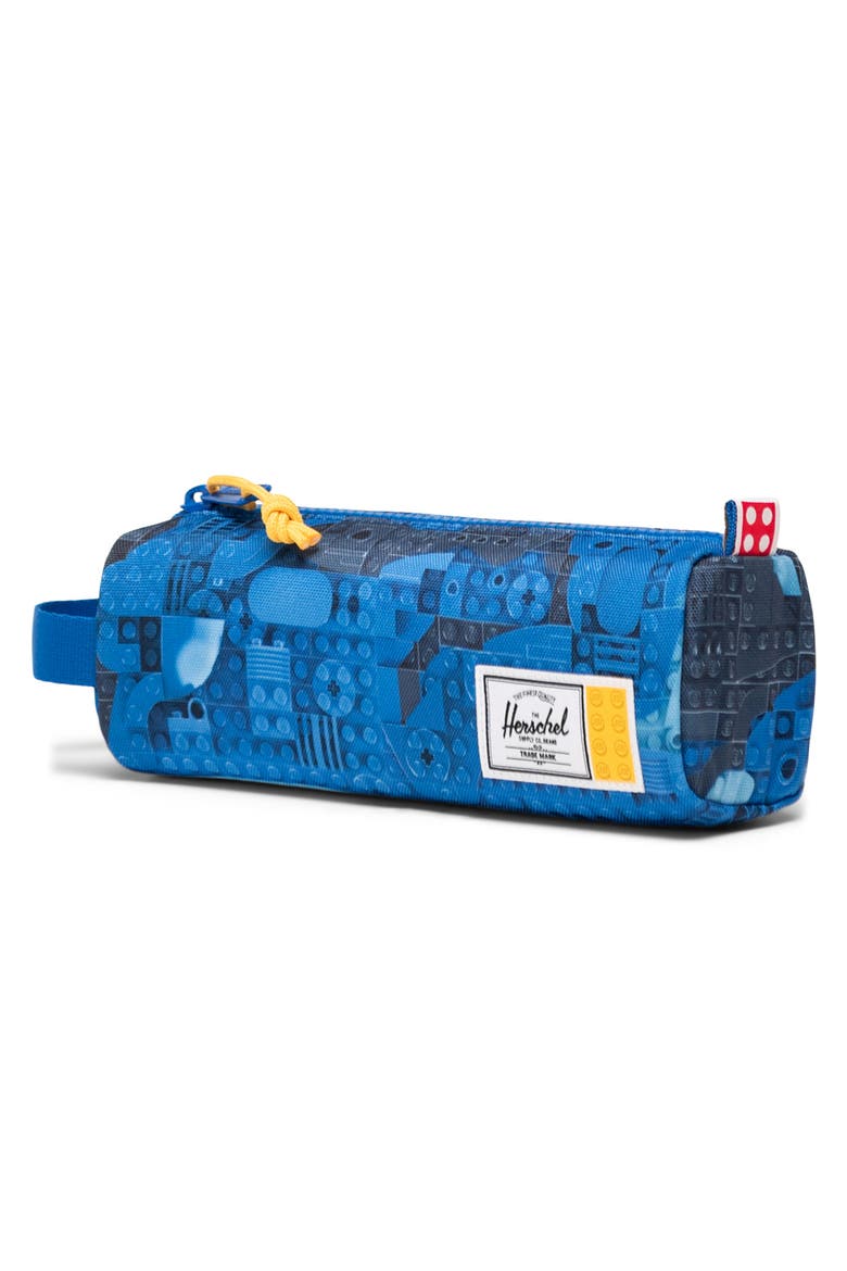 x LEGO® Settlement Pencil Case, Alternate, color, ABSTRACT BRICKS BLUE