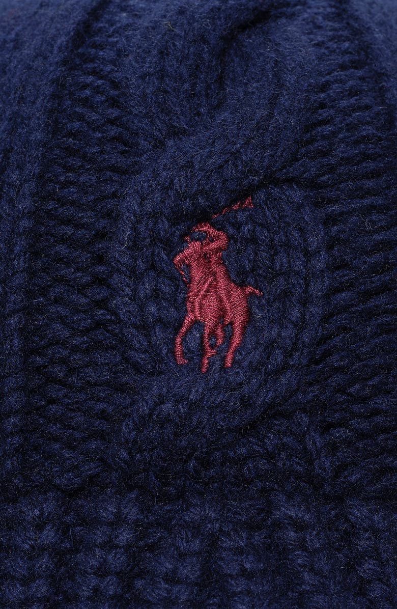 Polo Ralph Lauren Cable Knit Bucket, Alternate, color, Newport Navy
