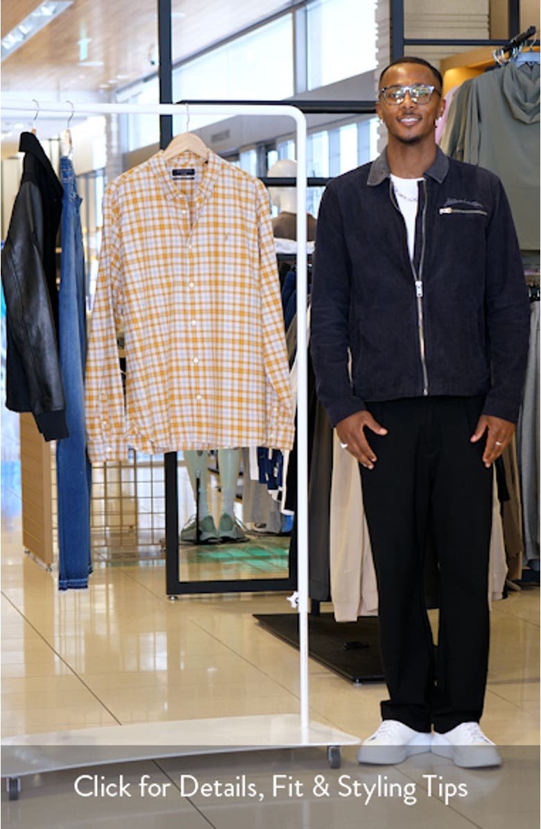 Sonny Plaid Flannel Button-Up Shirt, sales video thumbnail