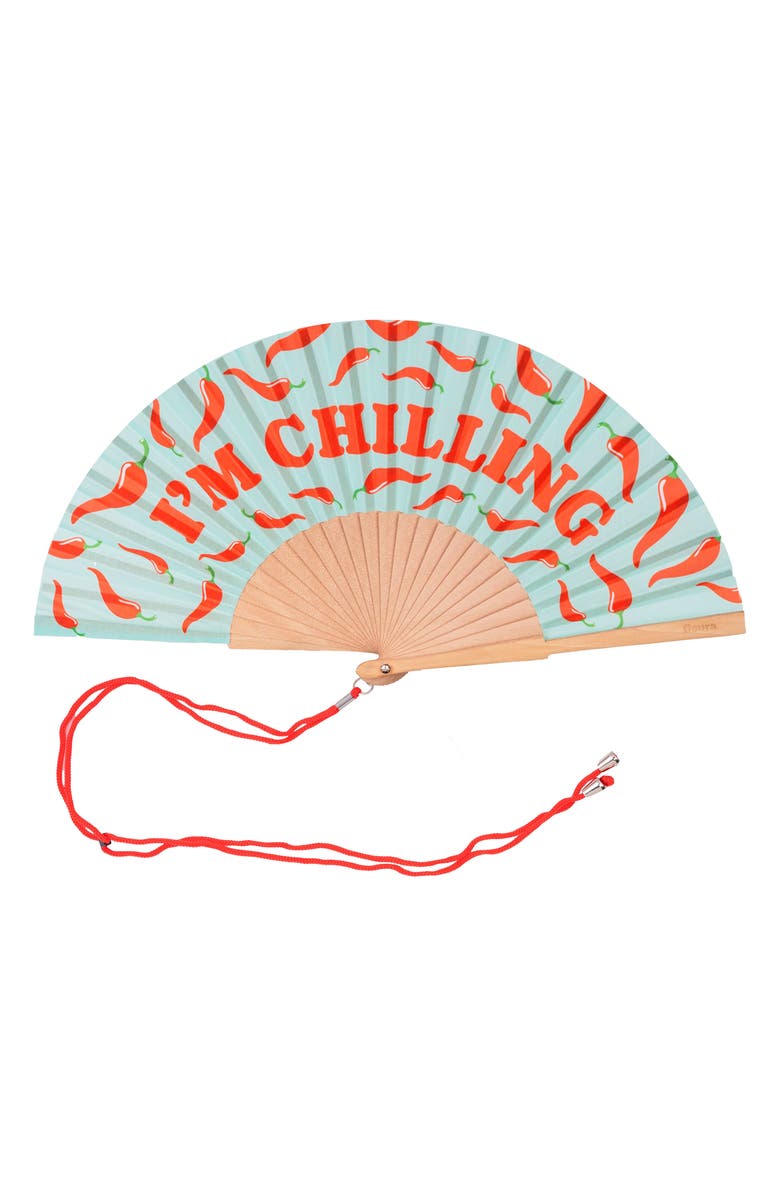 Fisura I'm Chilling Foldable Hand Fan, Main, color, 