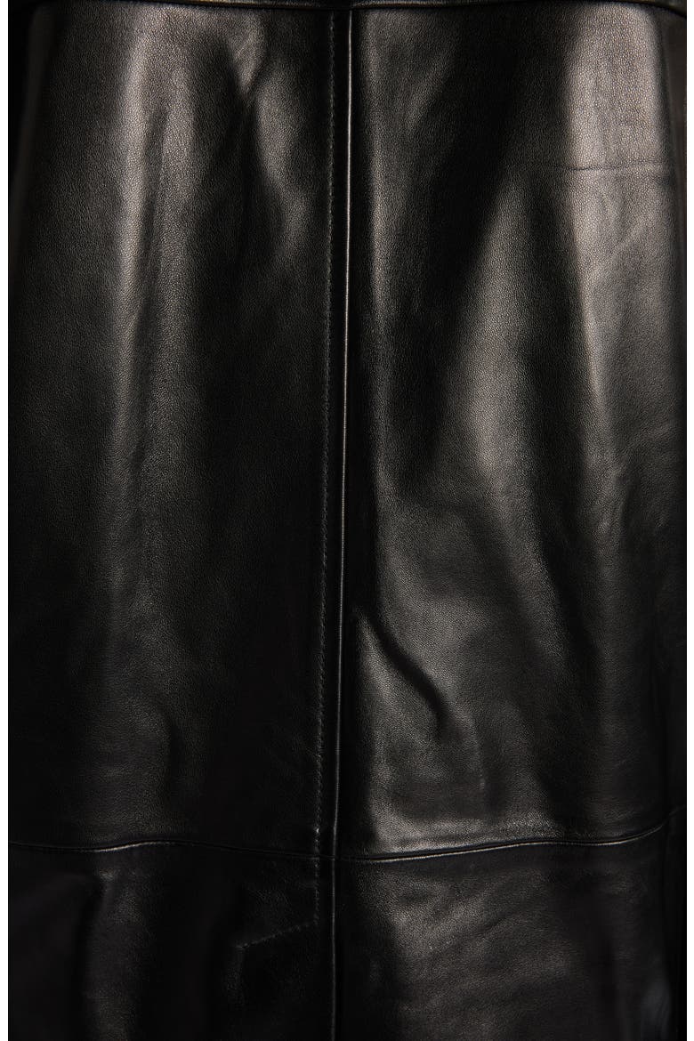 Nappa Leather Coat, Alternate, color, 1010 DOUBLE BLACK