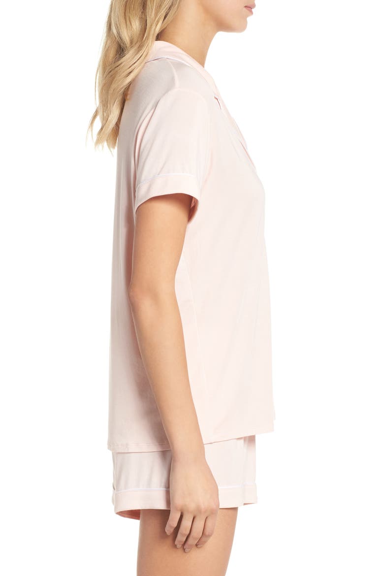 Moonlight Shortie Pajamas, Alternate, color, PINK VEIL ROSE