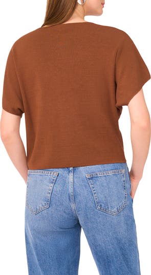 Short Sleeve Crop Sweater