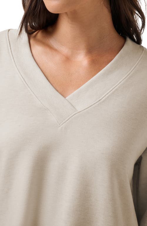 Shop Travismathew Cloud French Terry Pullover Sweatshirt In Heather Oatmeal