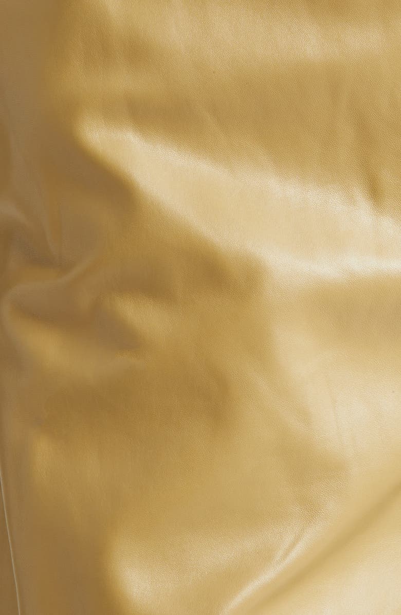 Stand Studio Rowena Wide Leg Leather Trousers, Alternate, color, Olive