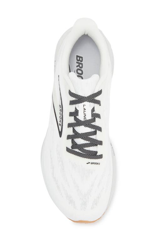 Brooks Launch 11 Running Shoe In White/grey/black