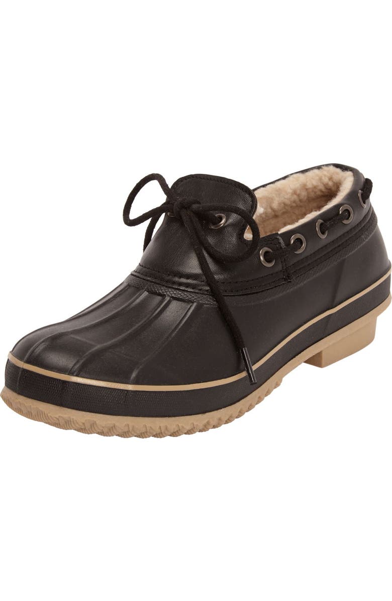 Comfortview The Storm Waterproof Rubber Slip-On, Main, color, Black