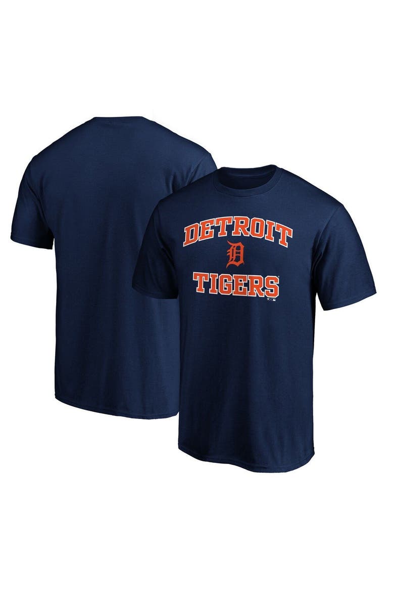 Men's Fanatics Branded Navy Detroit Tigers Heart & Soul T-Shirt, Alternate, color, NAVY