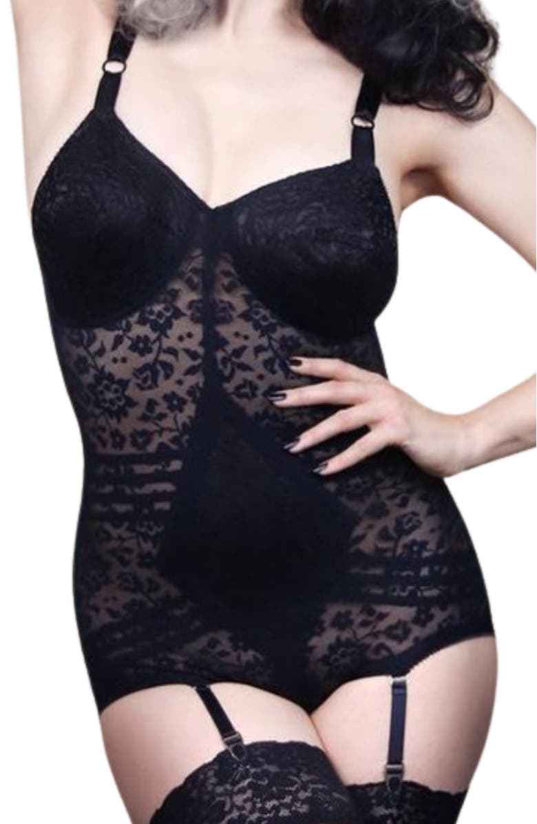 Rago Extra Firm Body Briefer, Alternate, color, Black