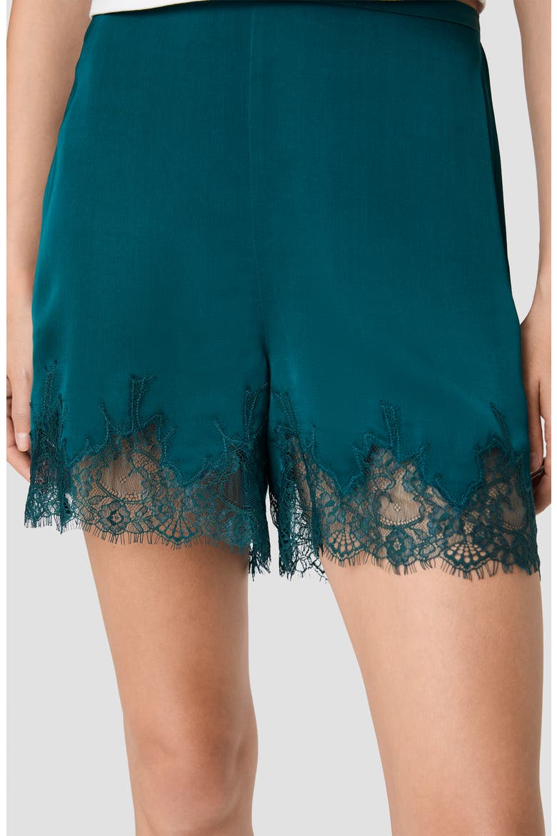 Ennis Satin Lace Shorts, Alternate, color, DEEP TEAL
