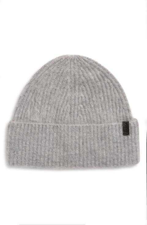 Brushed Cashmere Cuffed Hat