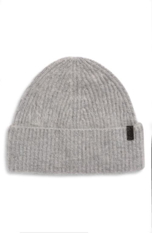 Vince Brushed Cashmere Cuffed Hat In Gray