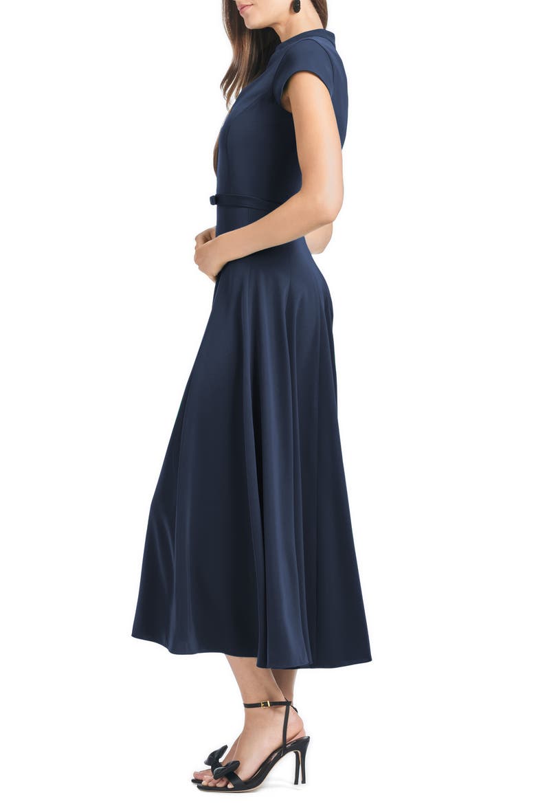 Marian Fit & Flare Midi Cocktail Dress, Alternate, color, MIDNIGHT