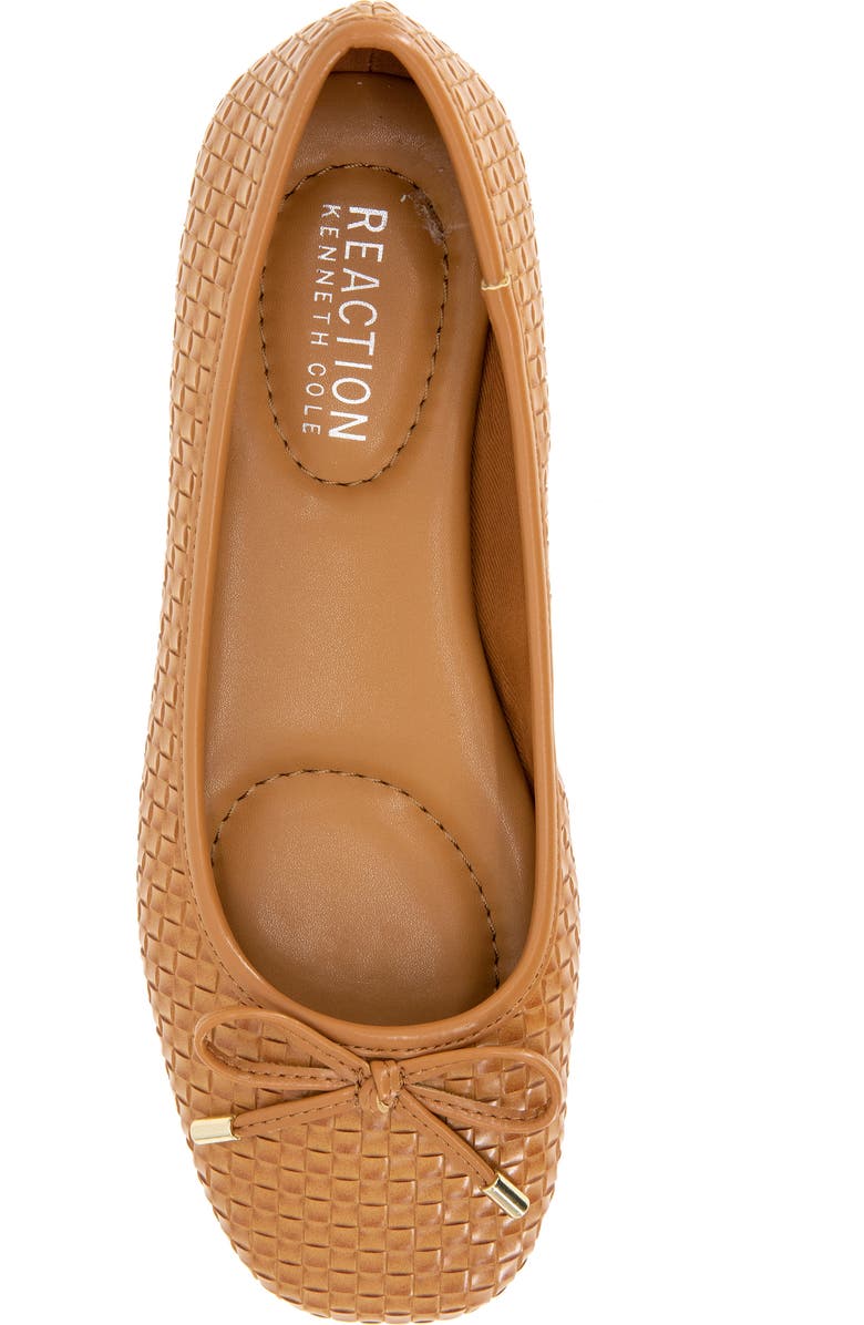 Reaction Kenneth Cole Elstree Ballet Flat, Alternate, color, Tan Woven
