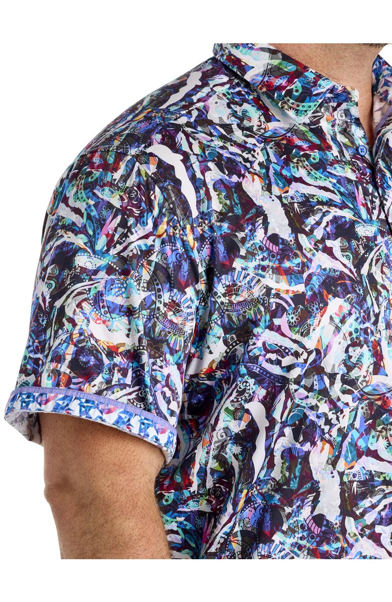 Robert Graham DXL Big & Tall Boyd Sport Shirt, Alternate, color, Multi
