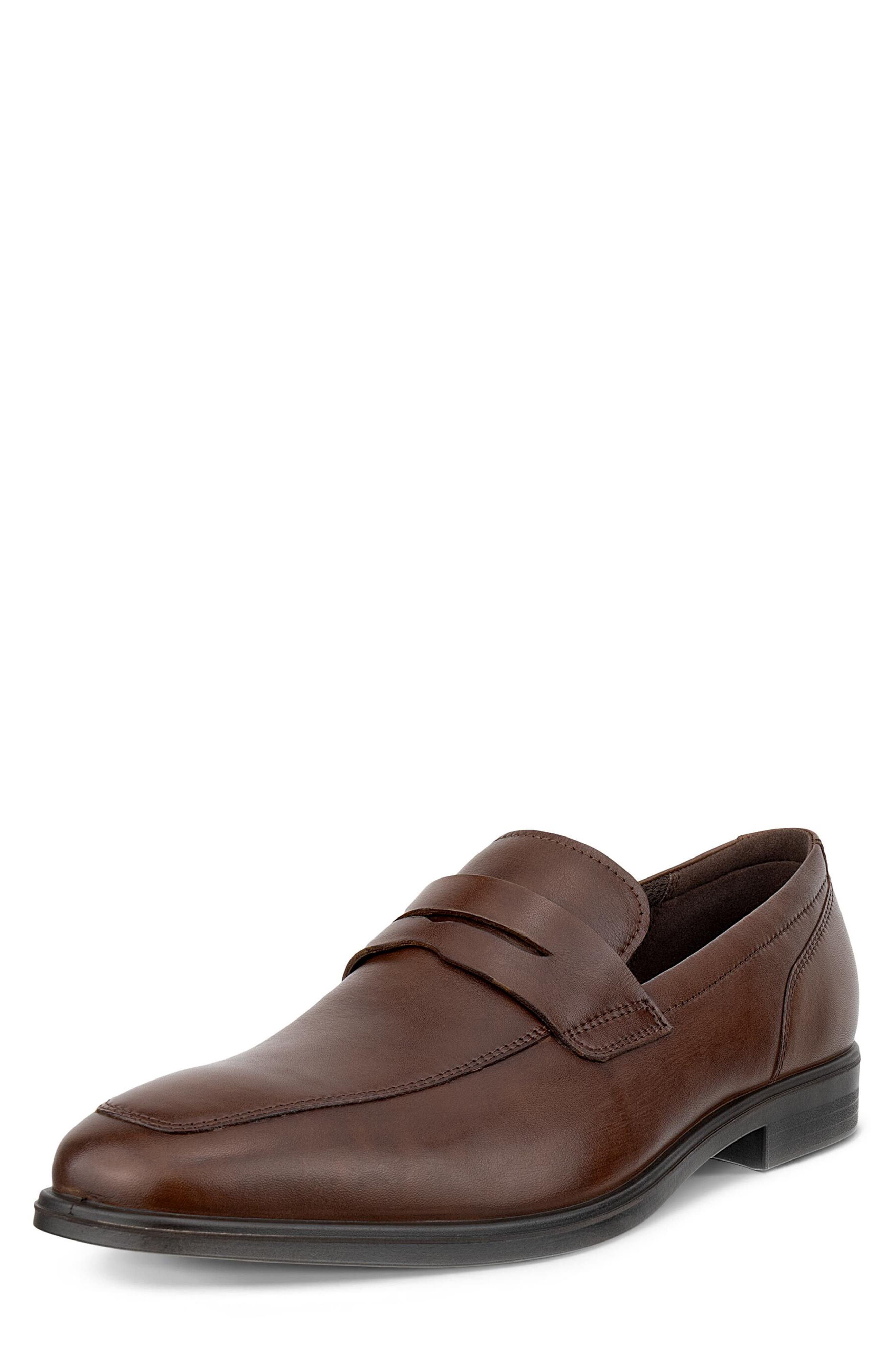 ECCO Queenstown Penny Loafer, Alternate, color, Cocoa Brown