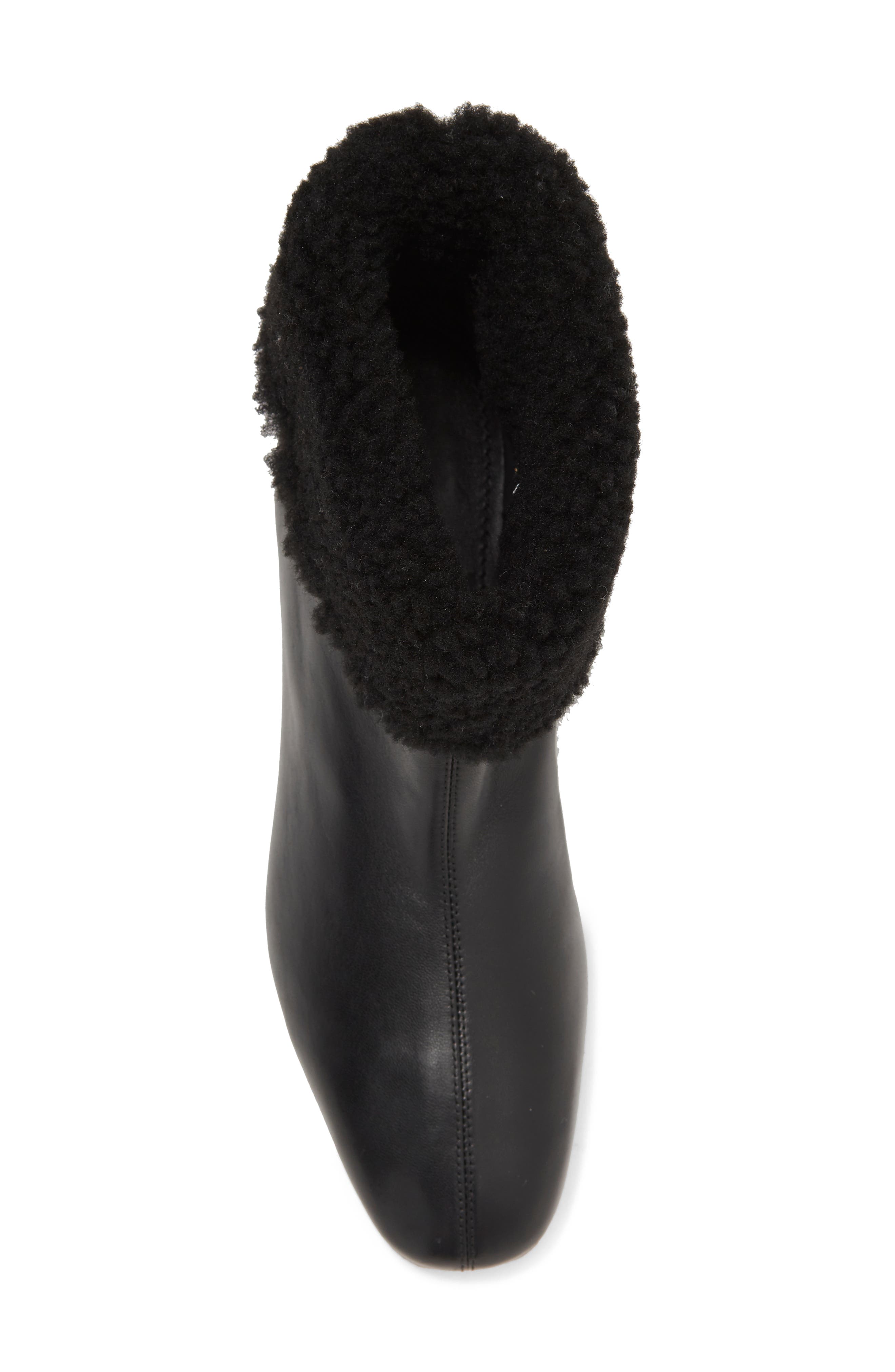 Mansur Gavriel Genuine Shearling Cuff Bootie, Alternate, color, 