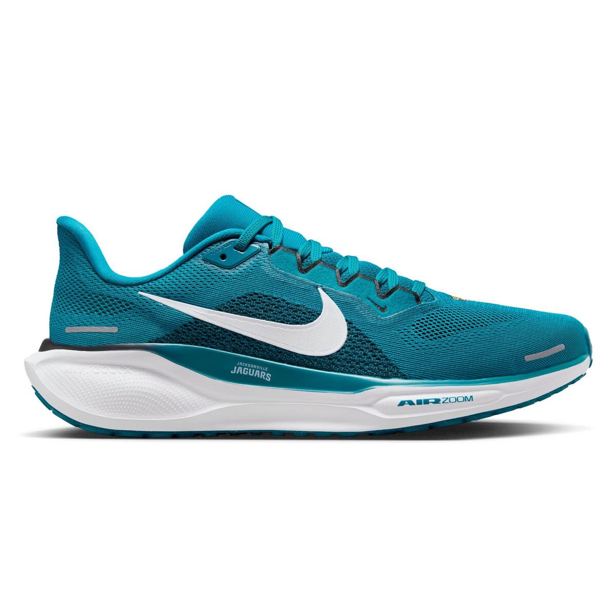 Nike Unisex Nike Teal Jacksonville Jaguars Zoom Pegasus 41 Running Shoes, Alternate, color, 