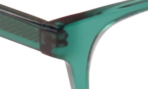 Eyebobs The Director 46mm Square Reading Glasses In Teal Crystal