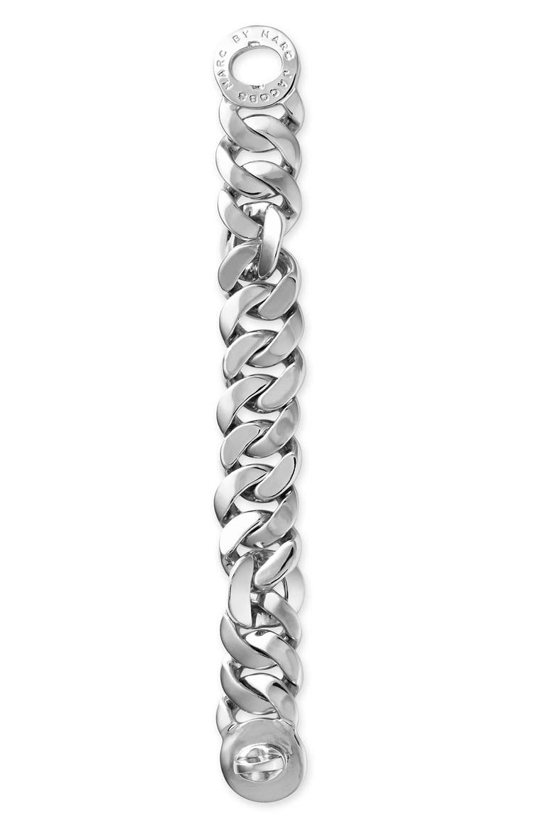 'Turnlock - Katie' Large Bracelet, Alternate, color, SILVER
