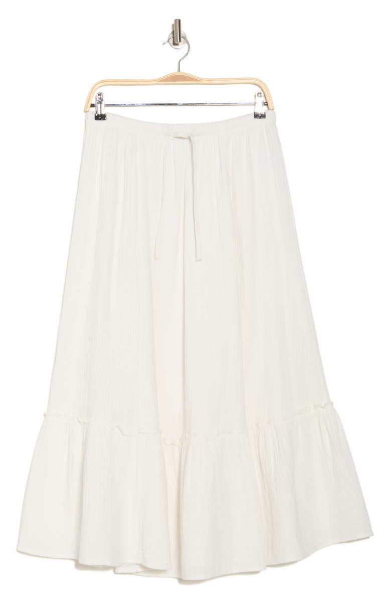Abound Cotton Gauze Tiered Maxi Skirt, Alternate, color, Ivory